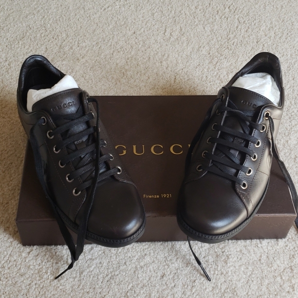 Gucci Shoes - Gucci Florence Calf Brown Leather Shoes